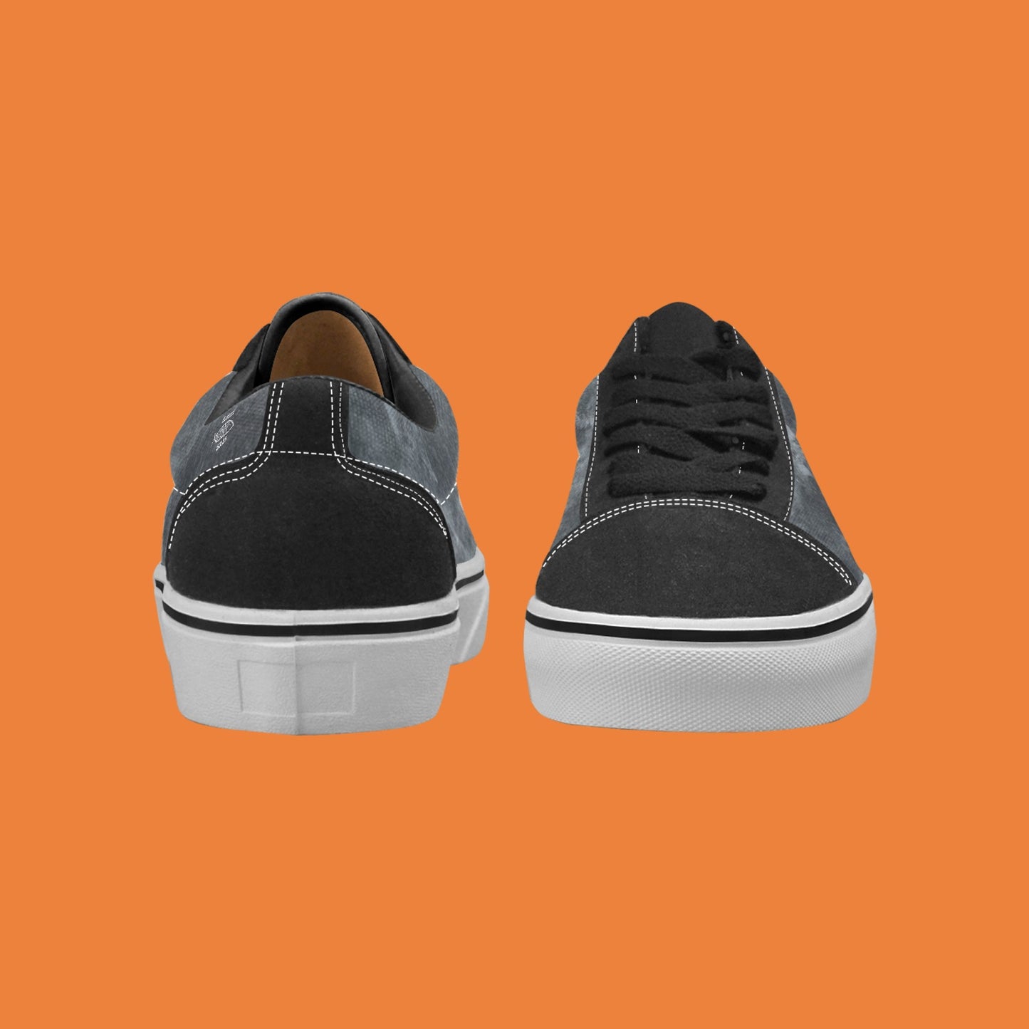 Men's Lace-Up Canvas Stone Wash Grey
