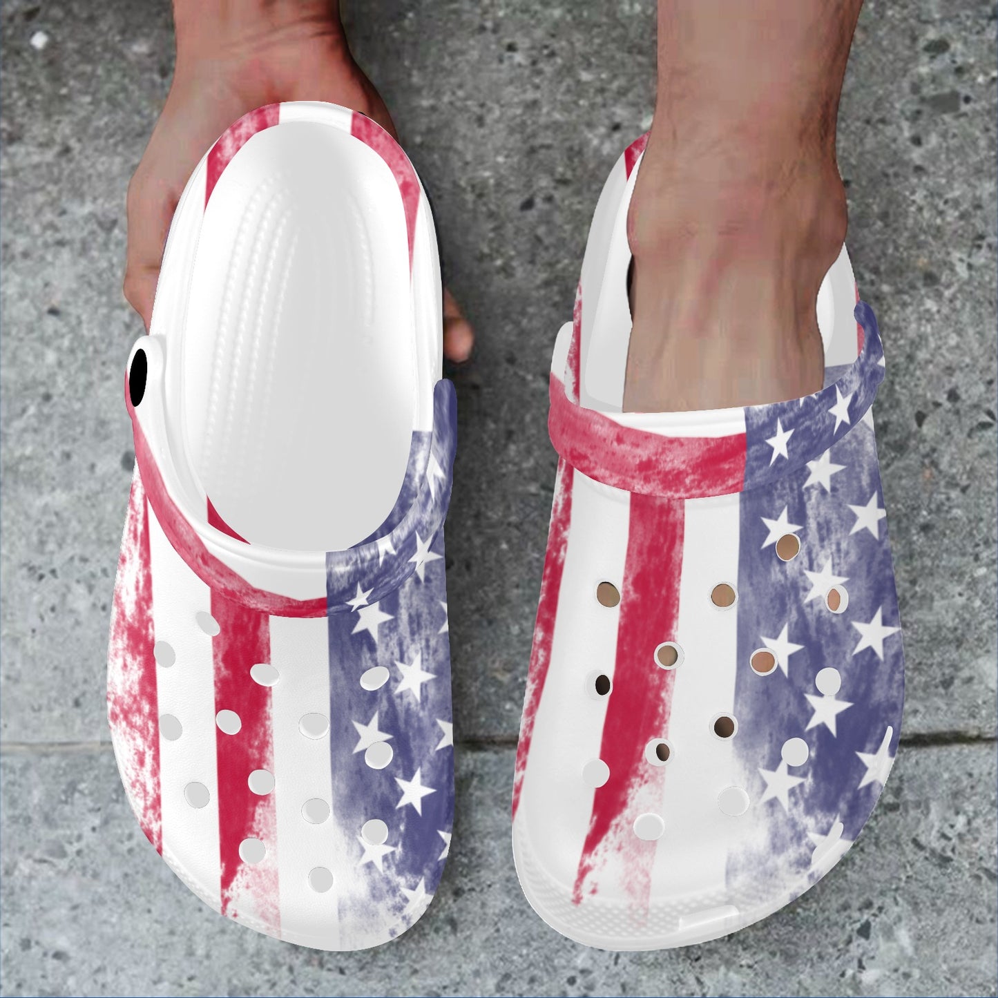 Custom Print Boss Clogs Merica