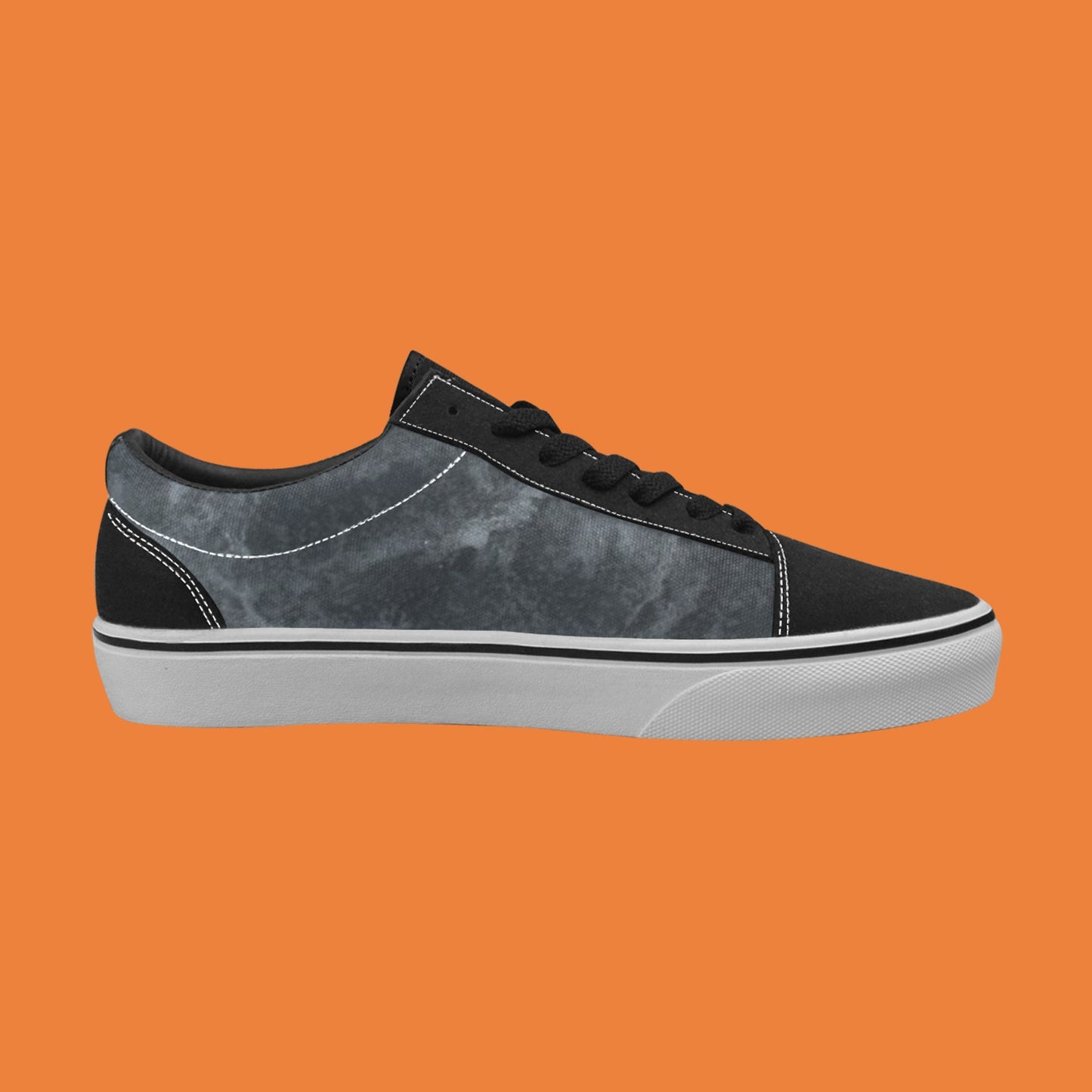 Men's Lace-Up Canvas Stone Wash Grey