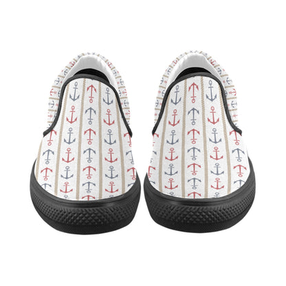 Slip-on Canvas Men's Shoes Anchors