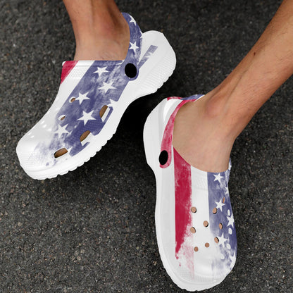 Custom Print Boss Clogs Merica